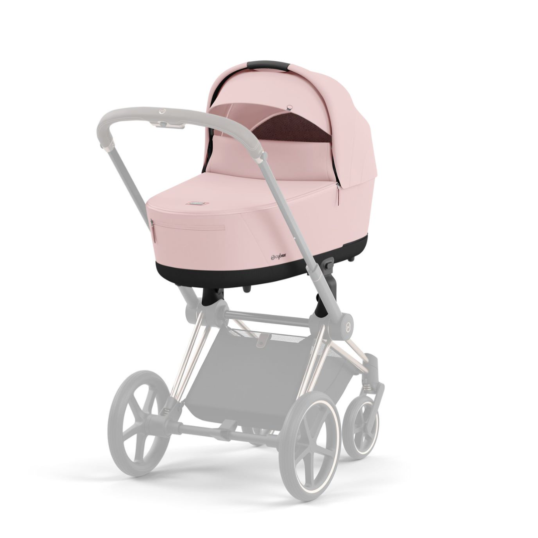 Cybex Priam Pushchair Lux Carrycot Peach Pink Rose Gold