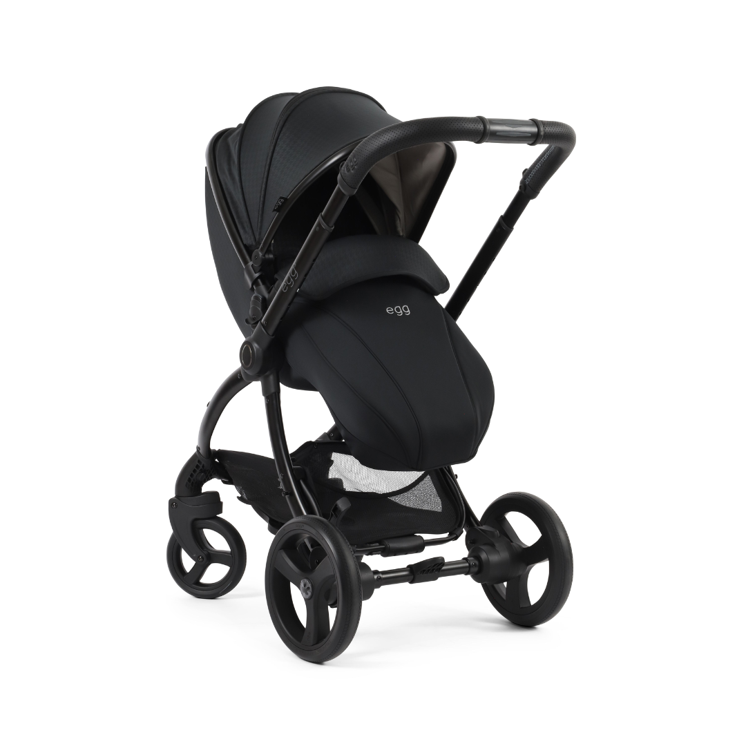 Egg 3 Stroller Luxury Travel System with Cybex Cloud T Car Seat | Houndstooth Black