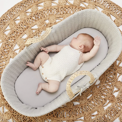 The Little Green Sheep Organic Moses Basket Linen Sheets | Dove