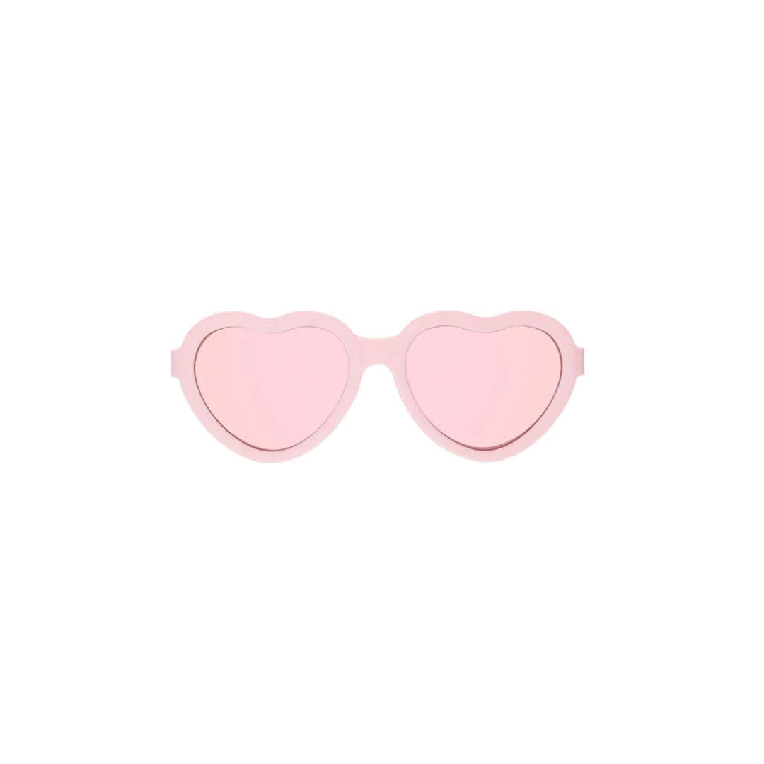 Babiators Original Mirrored Heart Sunglasses - Ballerina Pink - Ballerina Pink / 0-2y (Junior)