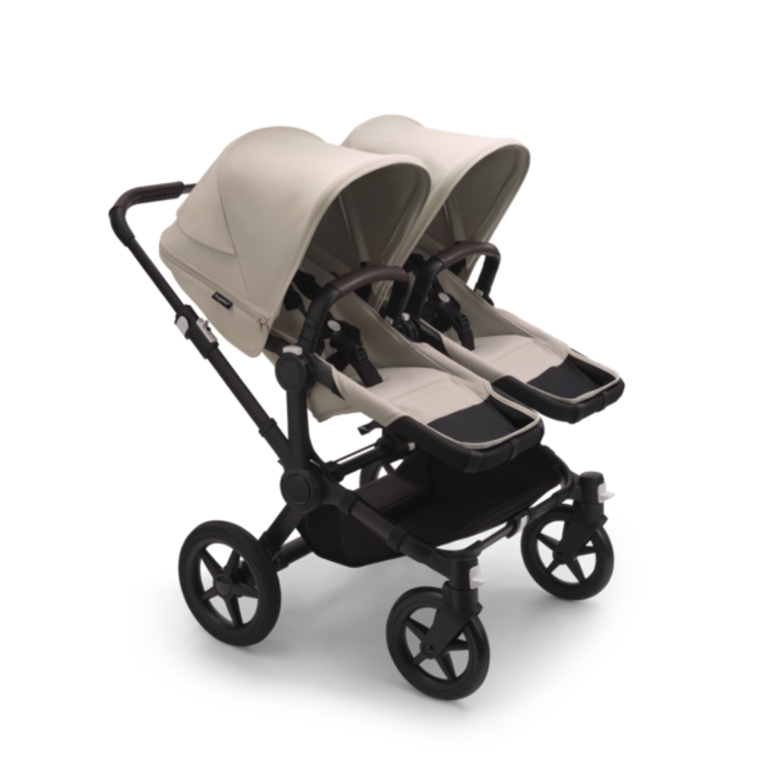 Bugaboo Donkey 5 Duo Pushchair & Carrycot with Maxi-Cosi Pebble 360 Pro Travel System - Black & Desert Taupe