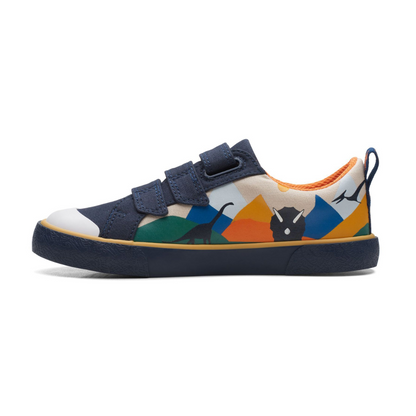 Clarks Foxing Play Kids Shoes | Navy