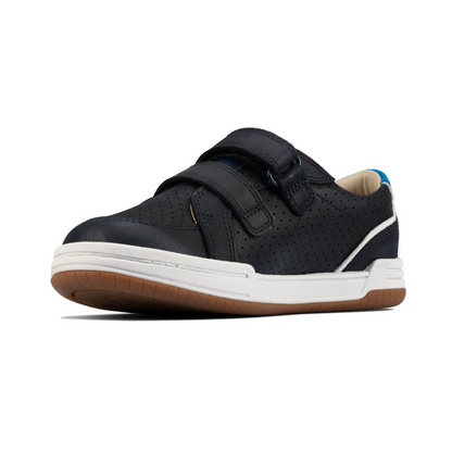 Clarks Fawn Solo Toddler Shoes | Navy Leather 