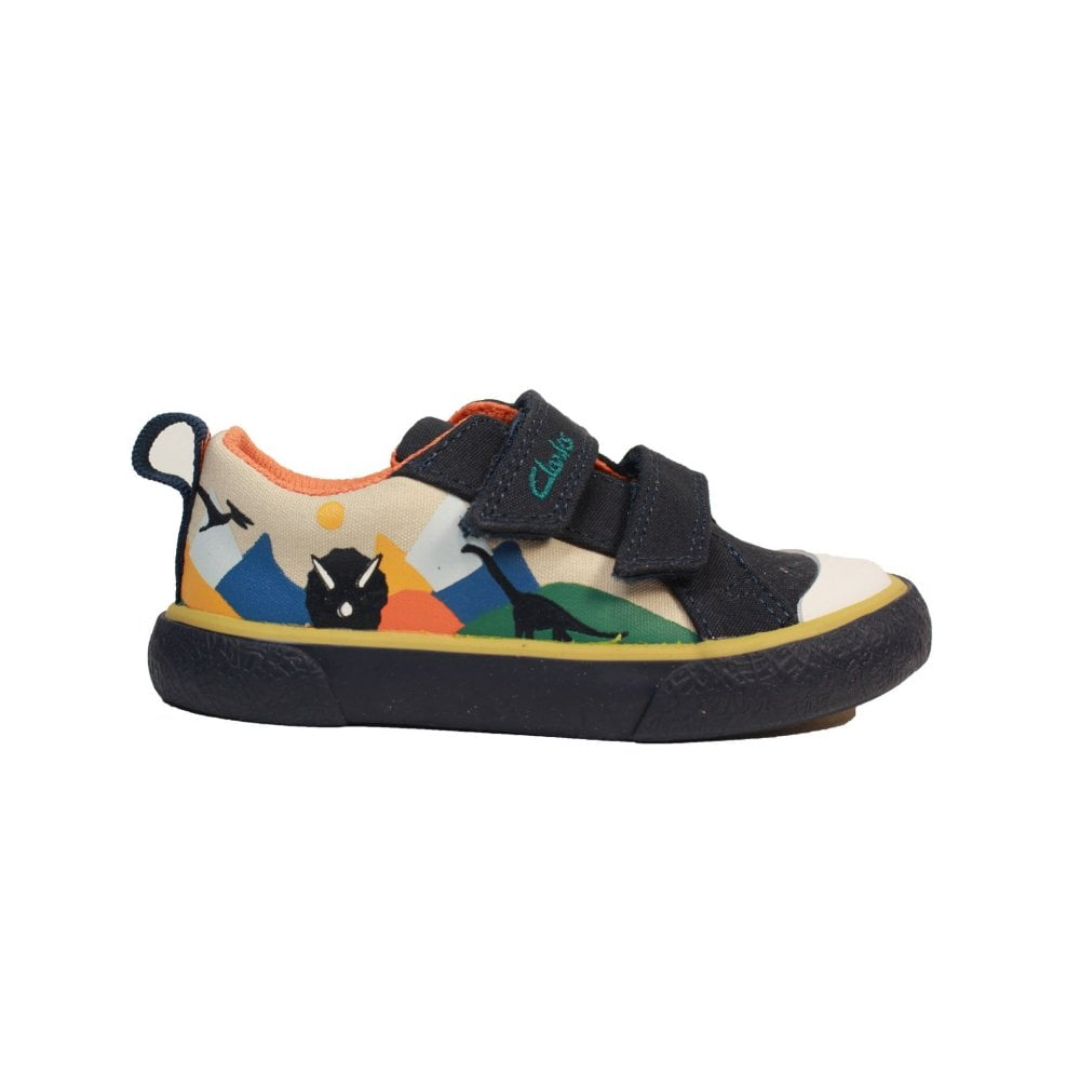 Clarks Foxing Play Toddler Shoes | Navy