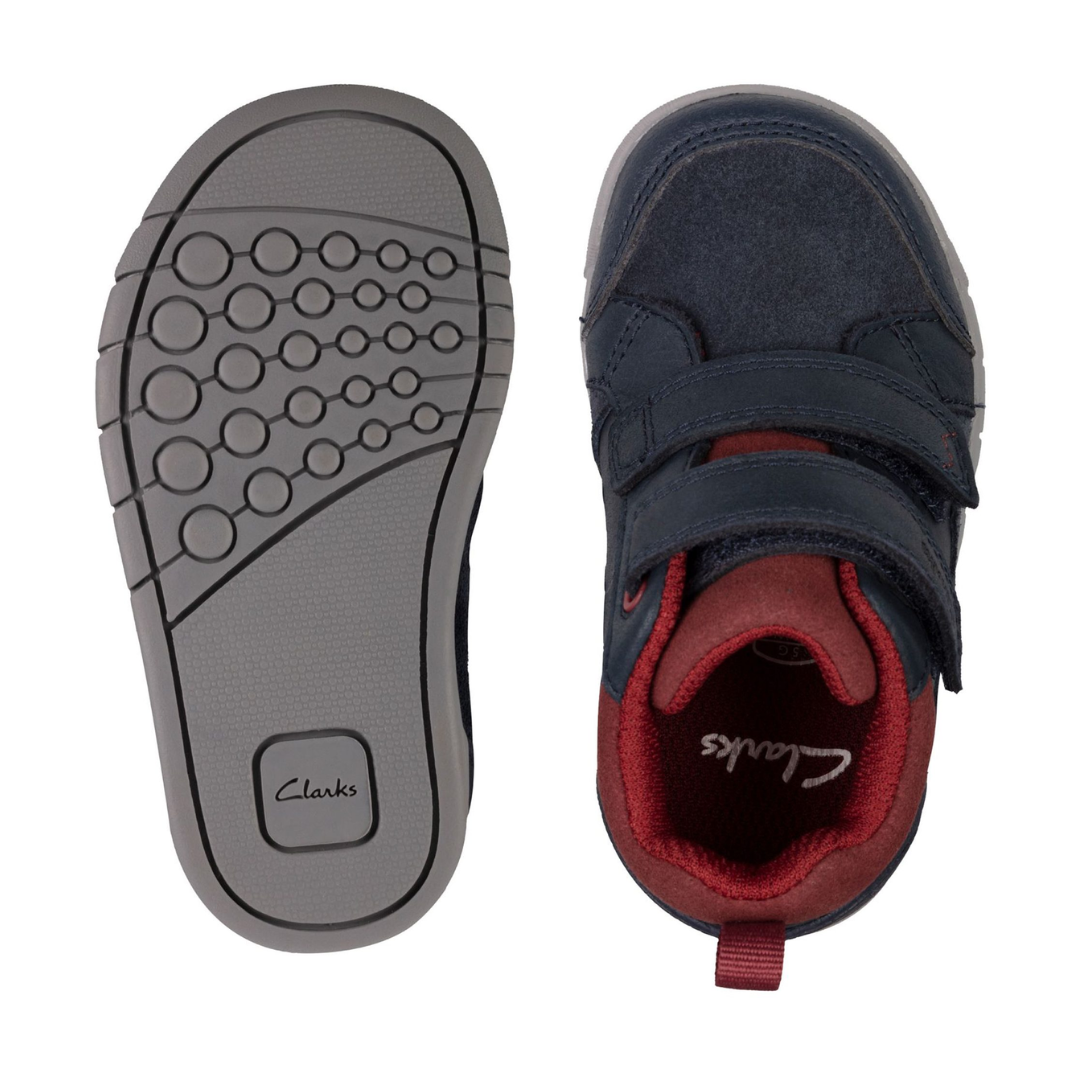 Clarks Rex Park Toddler Shoes | Navy Leather