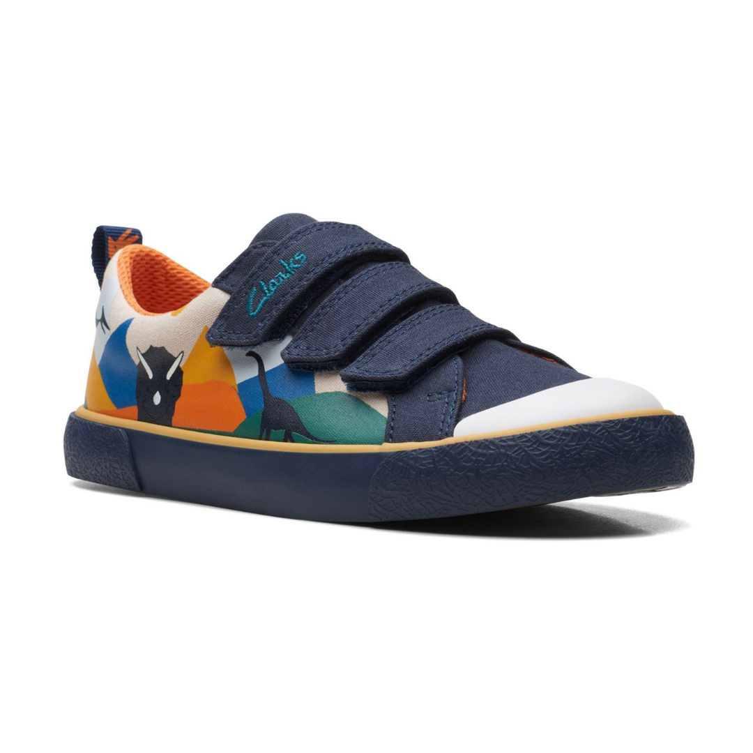 Clarks Foxing Play Kids Shoes | Navy