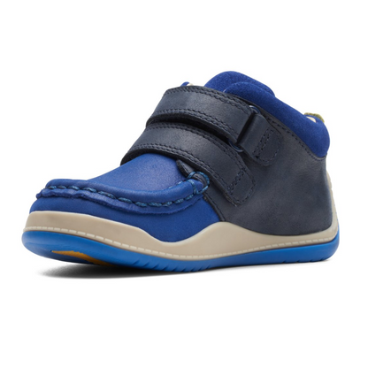 Clarks Noodle Play Toddler Shoes | Navy Combi