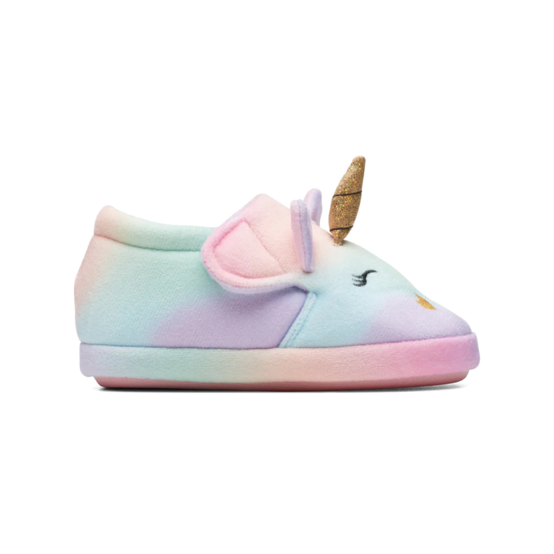 Clarks Fluffy Snug Toddler Slippers | Multicolour 