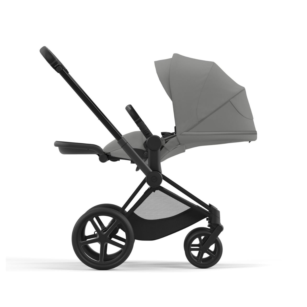 Cybex Priam Pushchair & Cloud T Travel System | Mirage Grey & Matt Black Chassis