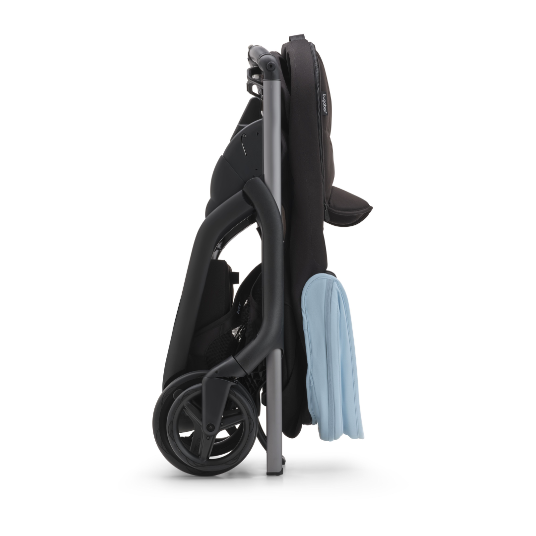 Bugaboo Dragonfly Ultimate Bundle  with Maxi-Cosi Cabriofix i-Size Car Seat - Graphite/Midnight Black with Skyline Blue