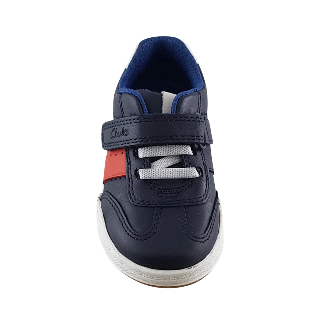 Clarks Fawn Family Toddler Shoes | Navy Combi 