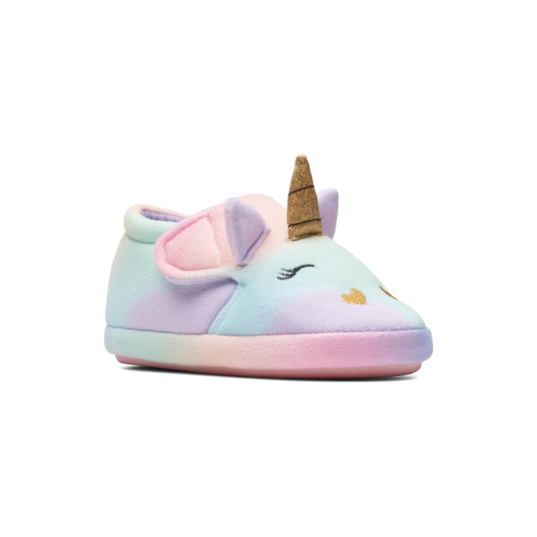 Clarks Fluffy Snug Toddler Slippers | Multicolour 