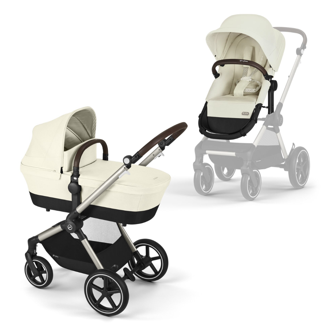 Cybex Eos Lux Pushchair & Carrycot - Seashell Beige