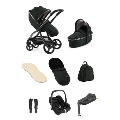 Egg 3 Stroller Luxury Travel System with Maxi-Cosi Cabriofix i-Size Car Seat | Black Olive