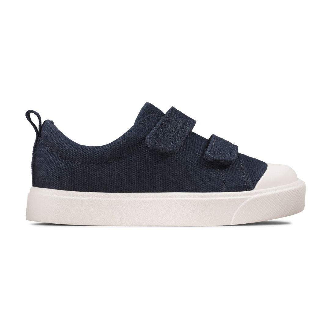 Clarks City Bright Toddler Shoes | Navy Canvas – Direct 4 Baby