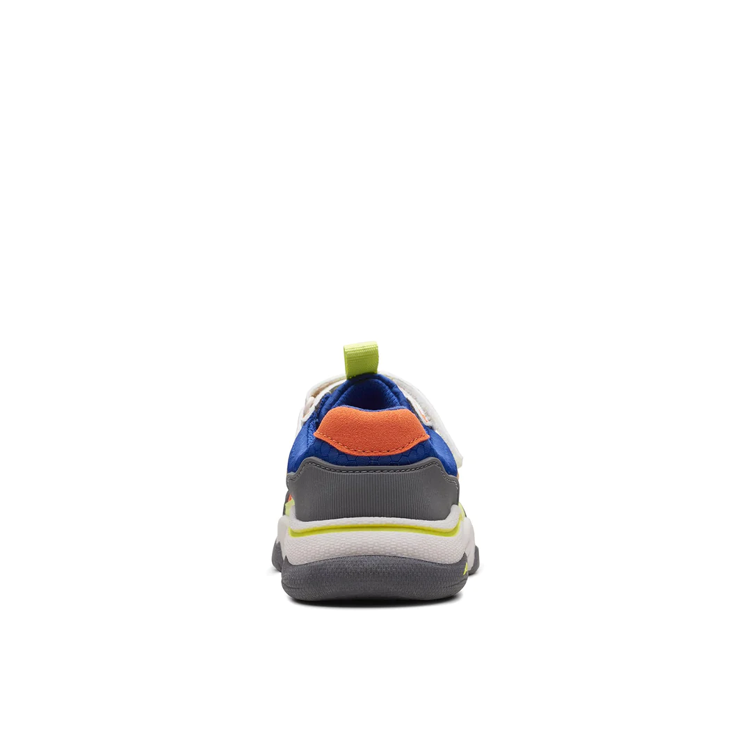 Clarks Feather Jump Kids Trainers | Blue Combi 