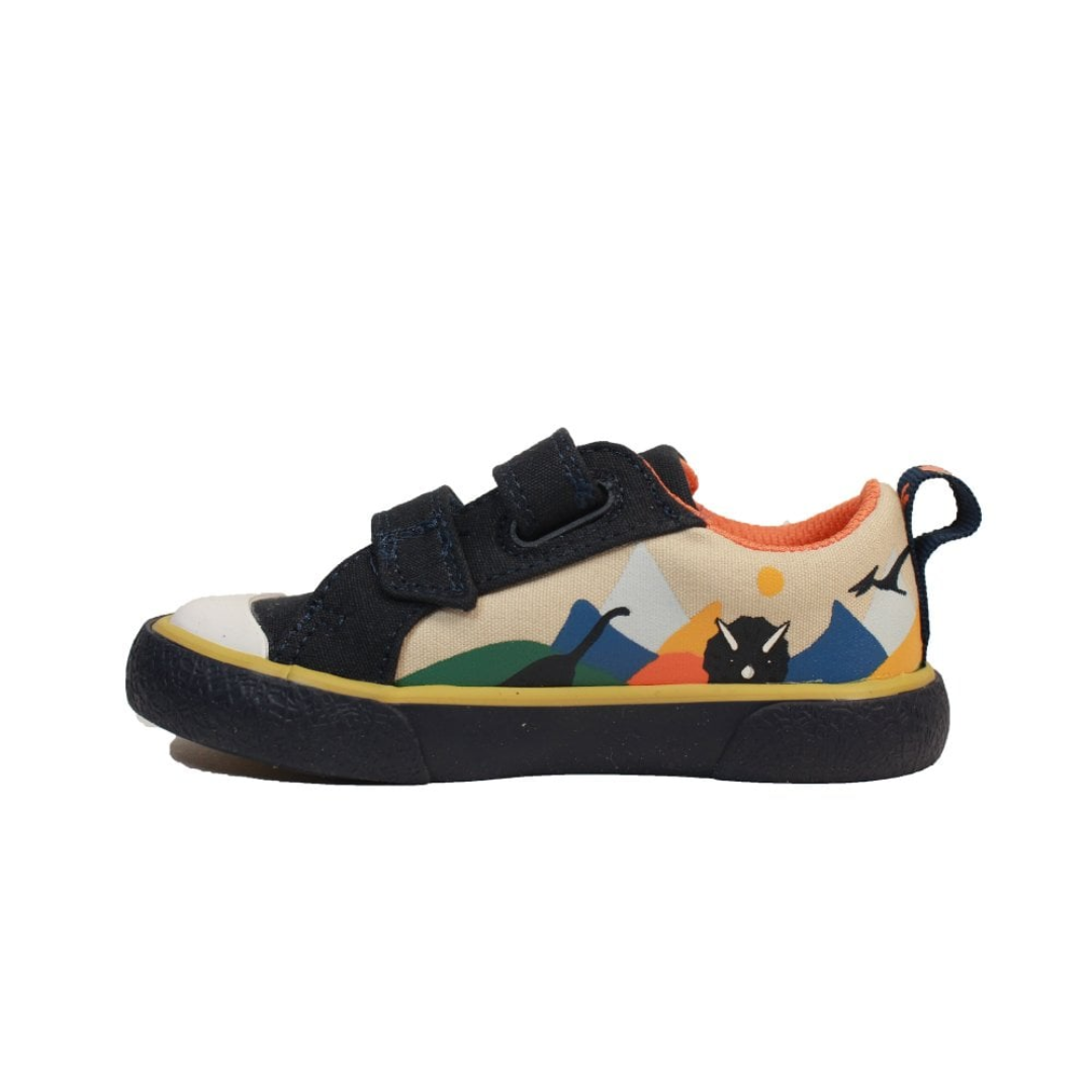 Clarks Foxing Play Toddler Shoes | Navy