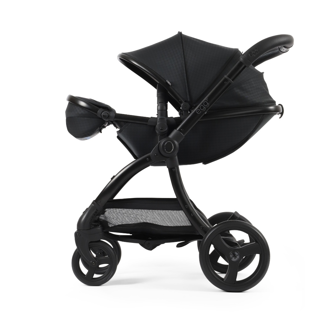 Egg 3 Stroller Luxury Travel System with Maxi-Cosi Pebble 360 Pro Car Seat | Houndstooth Black