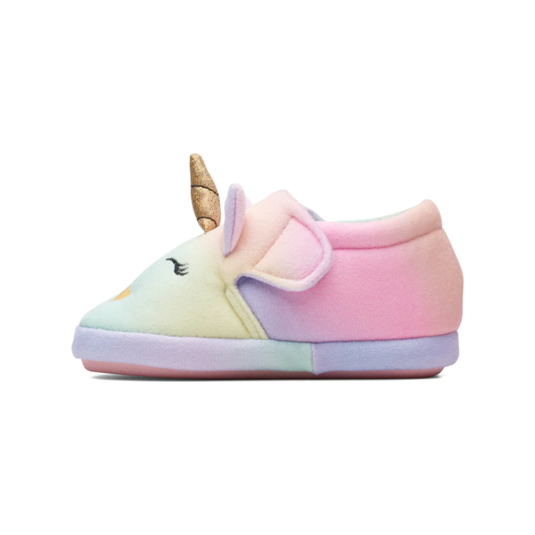 Clarks Fluffy Snug Toddler Slippers | Multicolour 