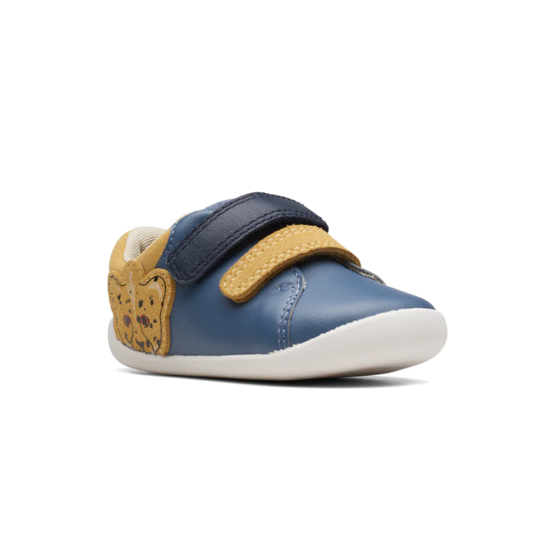 Clarks Roamer Race Toddler Shoes | Denim Blue 