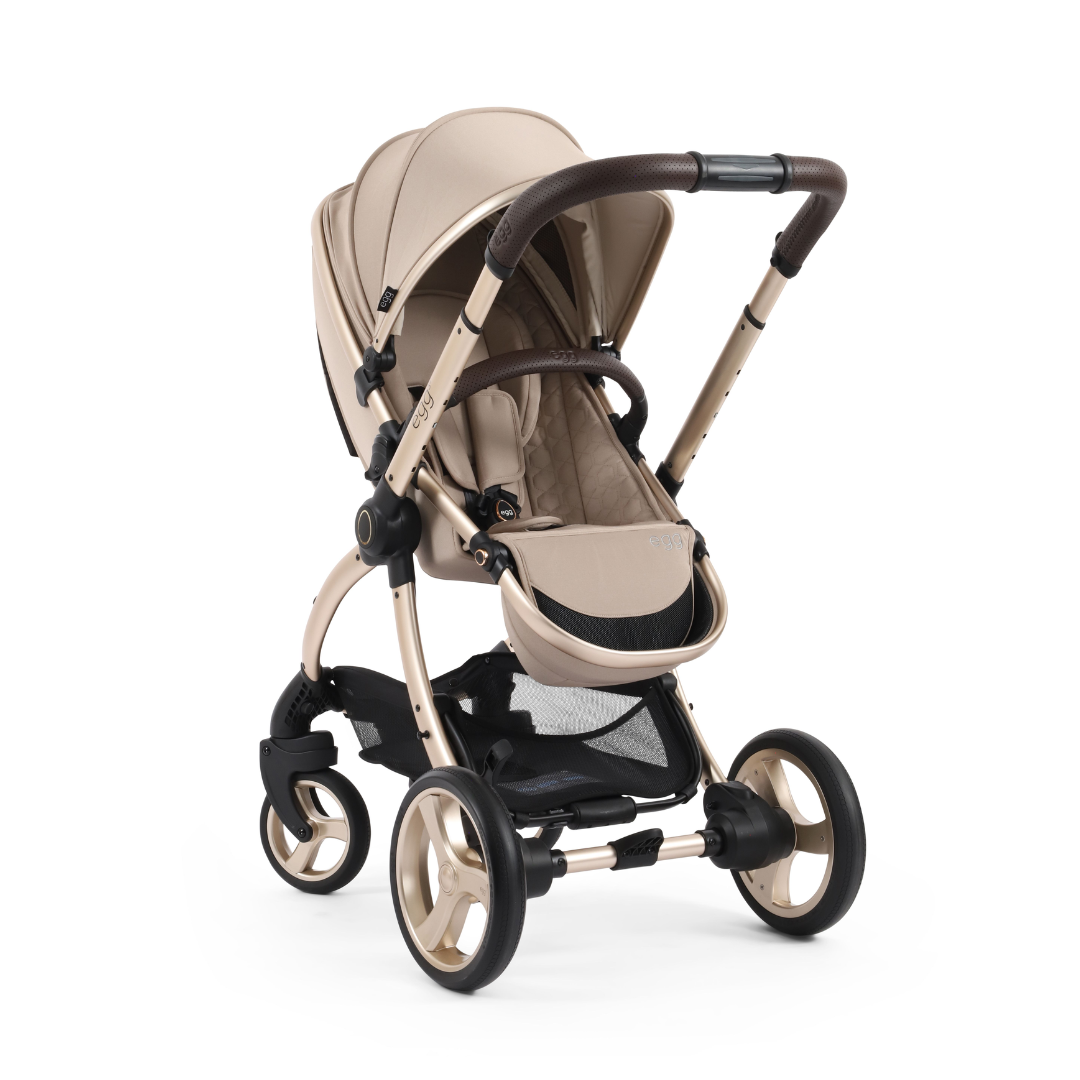 Egg 3 Stroller Luxury Travel System with Maxi-Cosi Cabriofix i-Size Car Seat | Feather