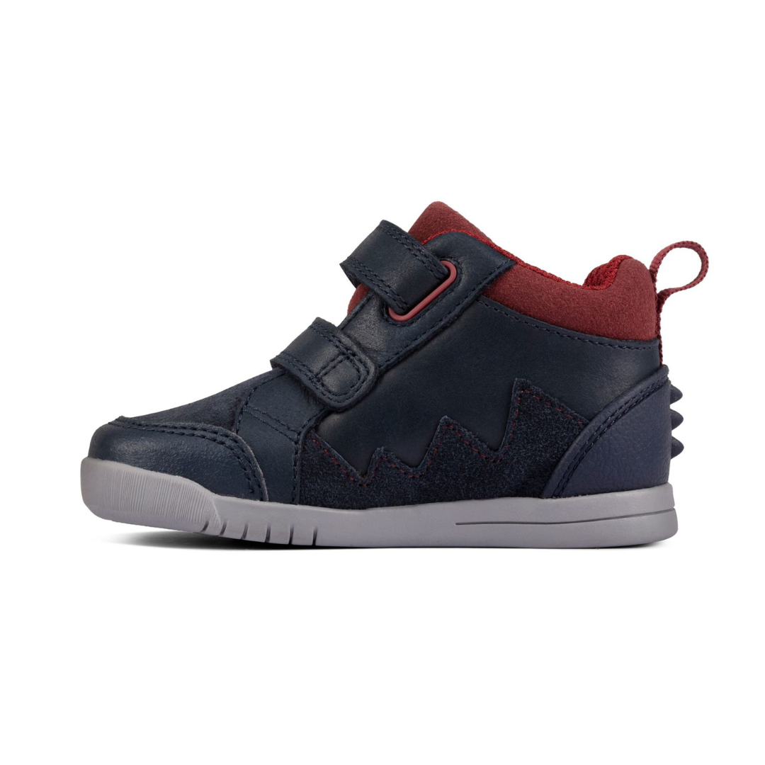 Clarks Rex Park Toddler Shoes | Navy Leather