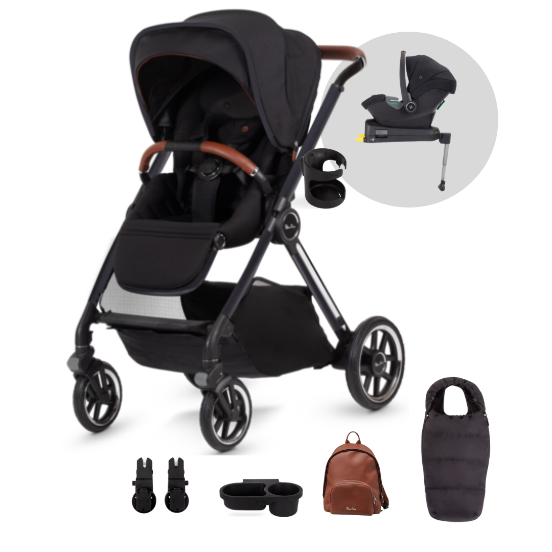 Silver Cross Reef Pushchair Dream i-Size Ultimate Bundle - Orbit Black