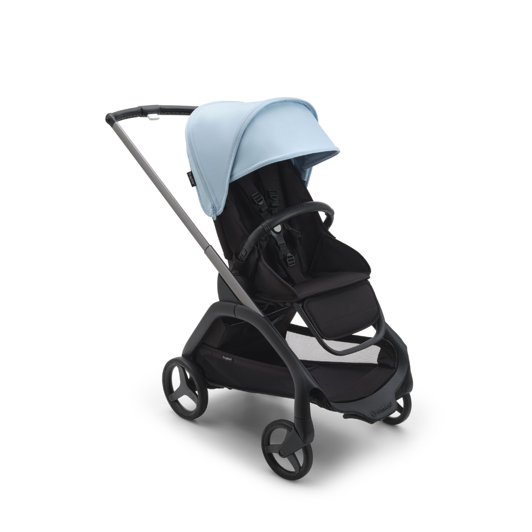 Bugaboo Dragonfly Ultimate Bundle  with Maxi-Cosi Cabriofix i-Size Car Seat - Graphite/Midnight Black with Skyline Blue