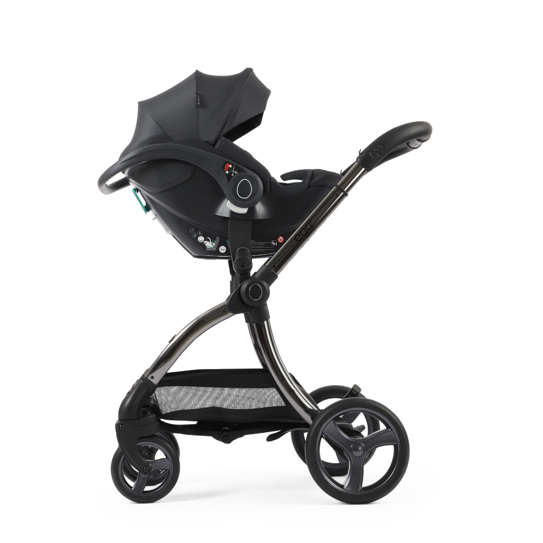 Egg 3 Stroller Luxury Travel System with Cybex Cloud T Car Seat | Carbonite