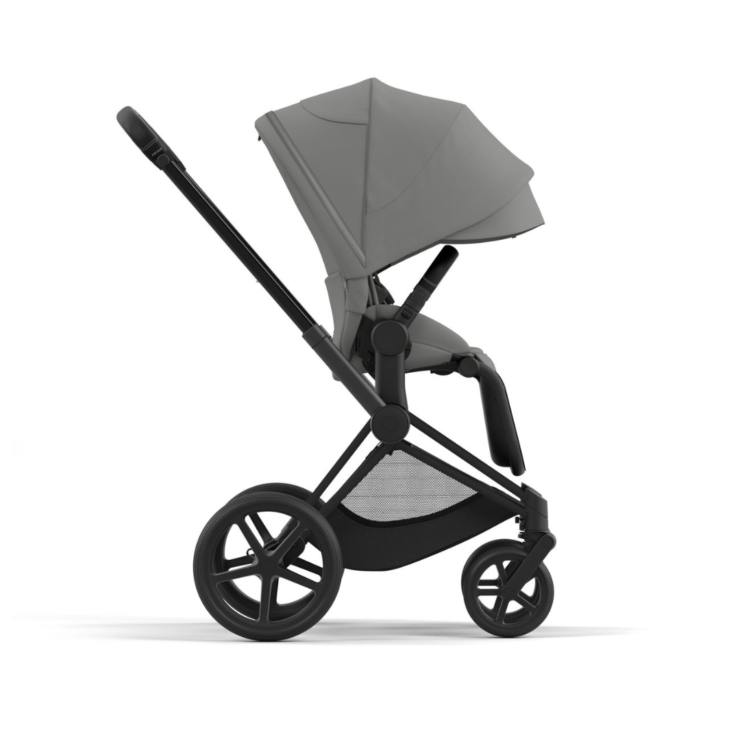 Cybex Priam Pushchair & Cloud T Travel System | Mirage Grey & Matt Black Chassis