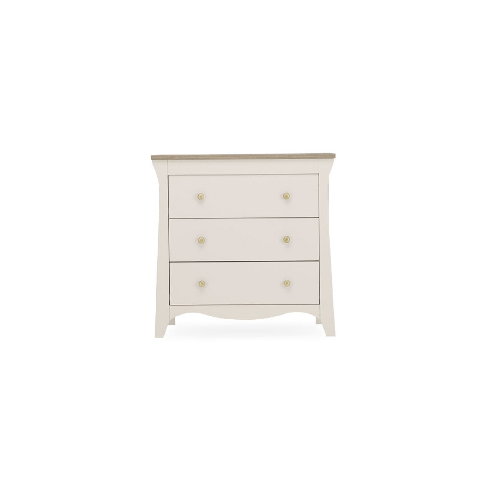 CuddleCo Clara 3 Drawer Dresser Baby Changing Table Cashmere