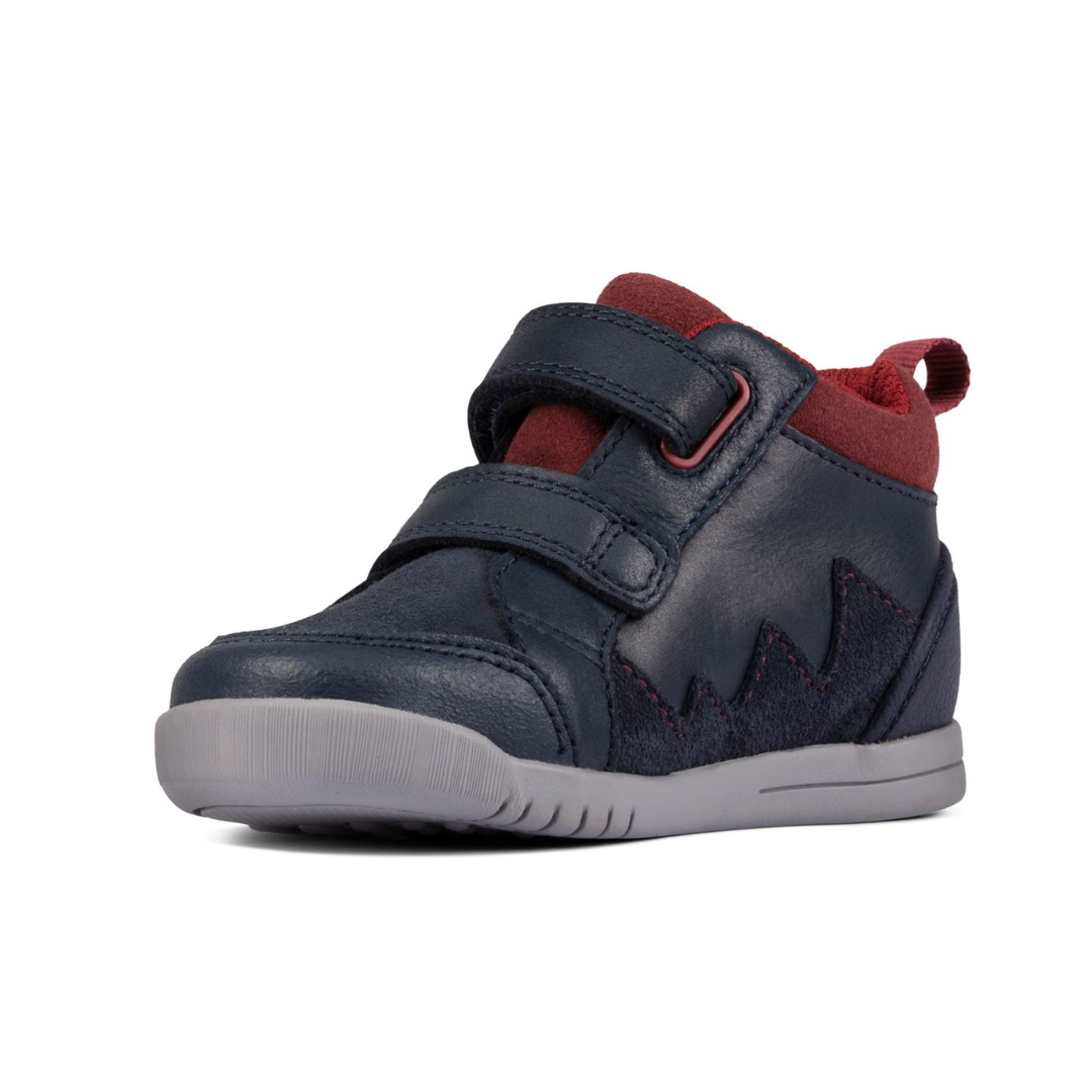 Clarks Rex Park Toddler Shoes | Navy Leather