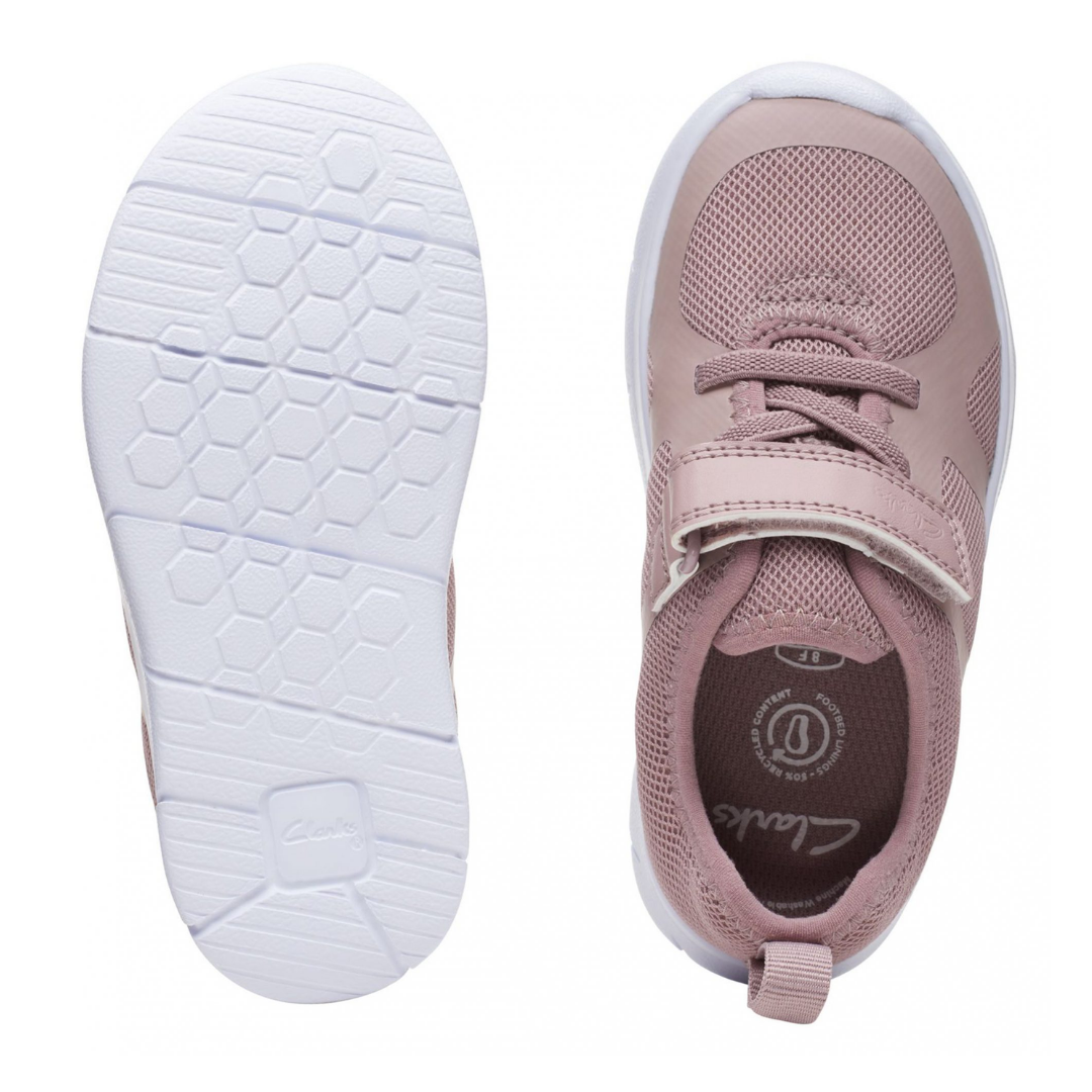 Clarks Ath Flux Kids Trainers | Pink