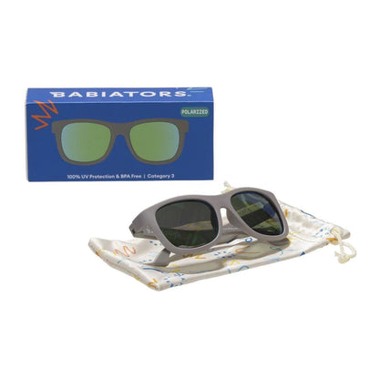 Babiators Polarised Navigator Sunglasses | Graphite Grey - 0-2y (Junior)