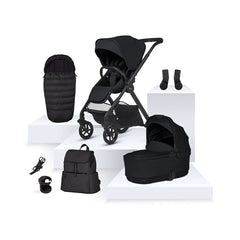 Silver Cross Reef 2 Pushchair, First Folding Carrycot and Accessory Set - Space