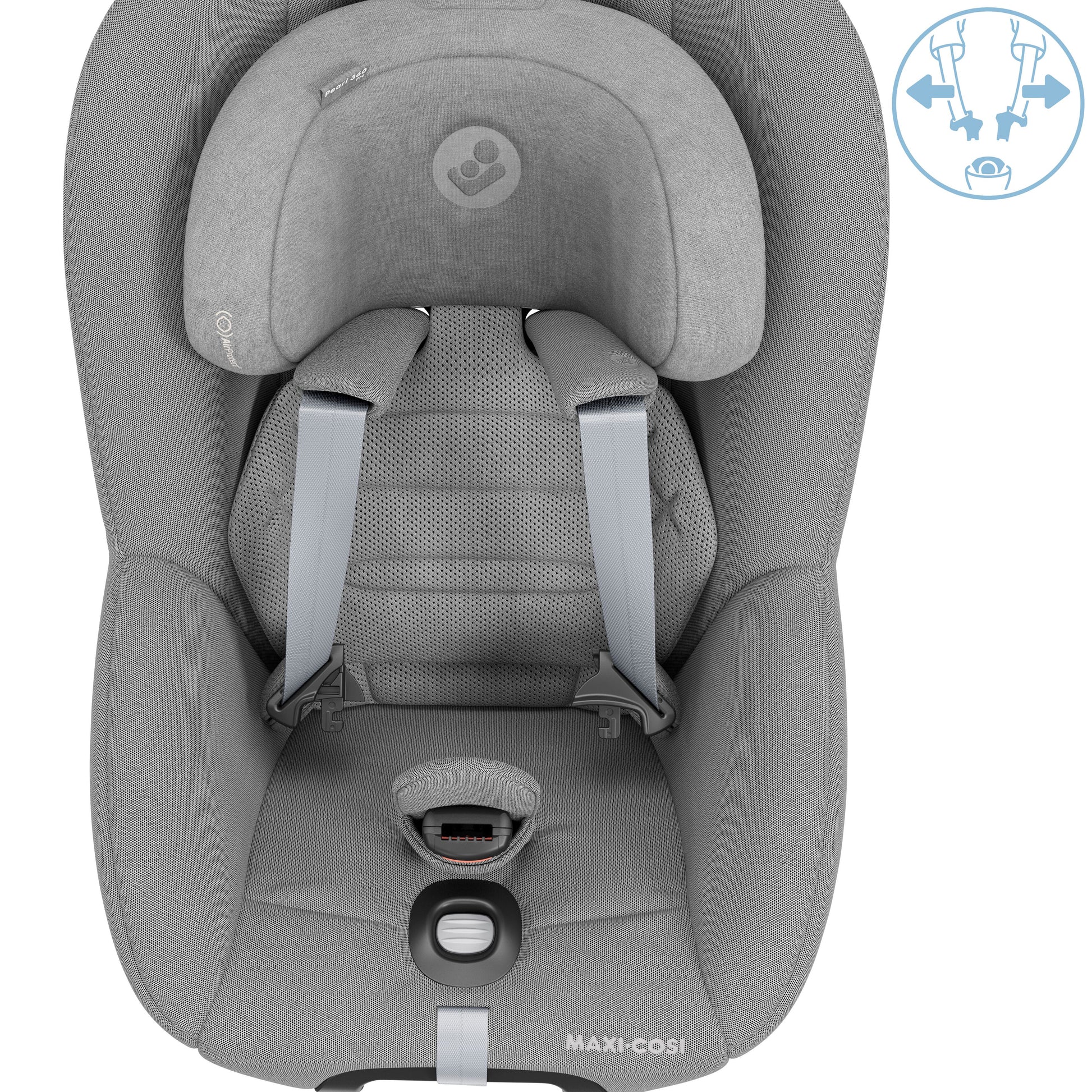 Maxi Cosi Pearl 360 Pro Car Seat & Base | Authentic Grey