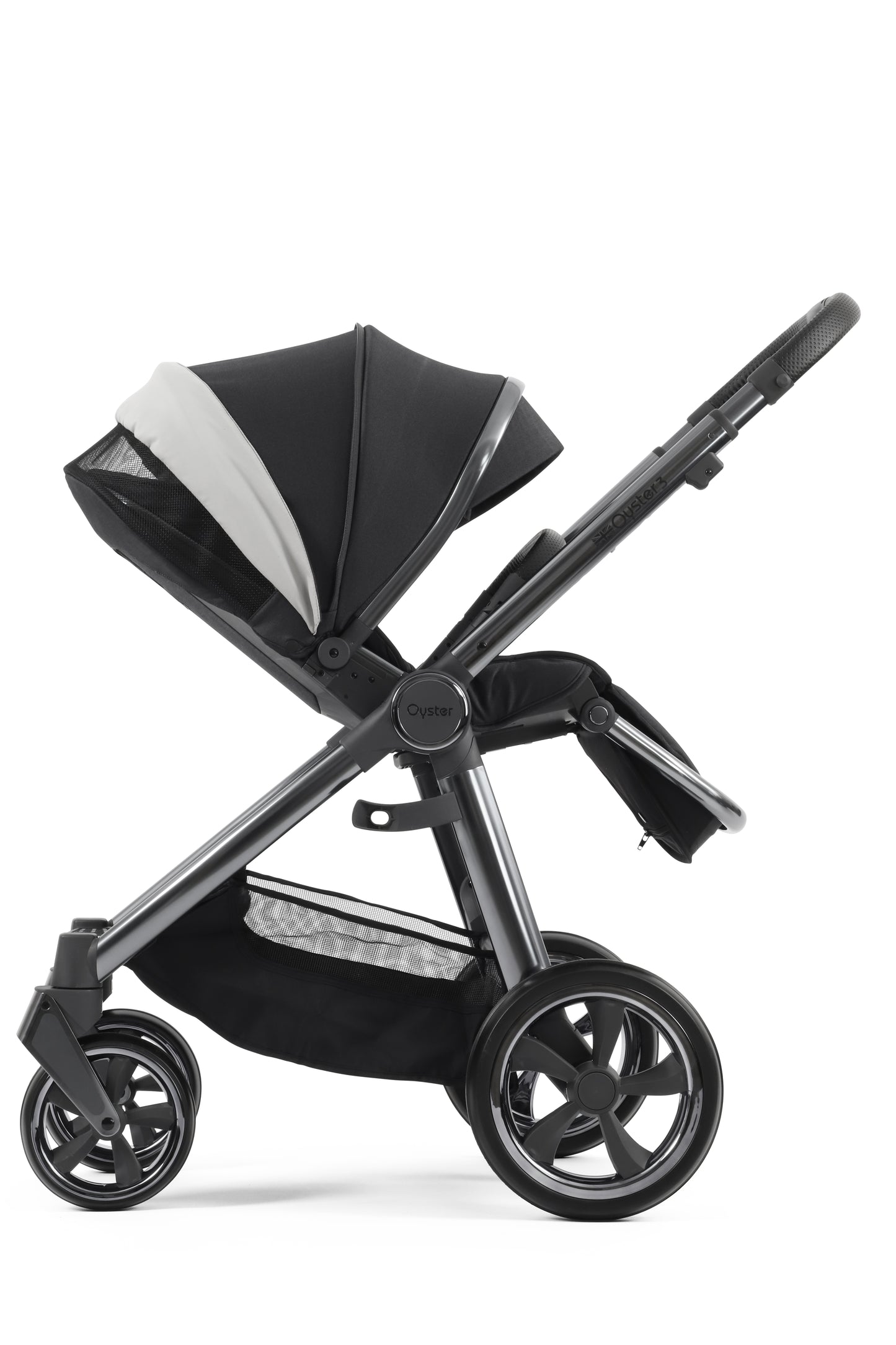 Oyster 3 Ultimate 12 Piece Maxi Cosi Pebble Pro 360 Travel System | Carbonite (Gun Metal Chassis)