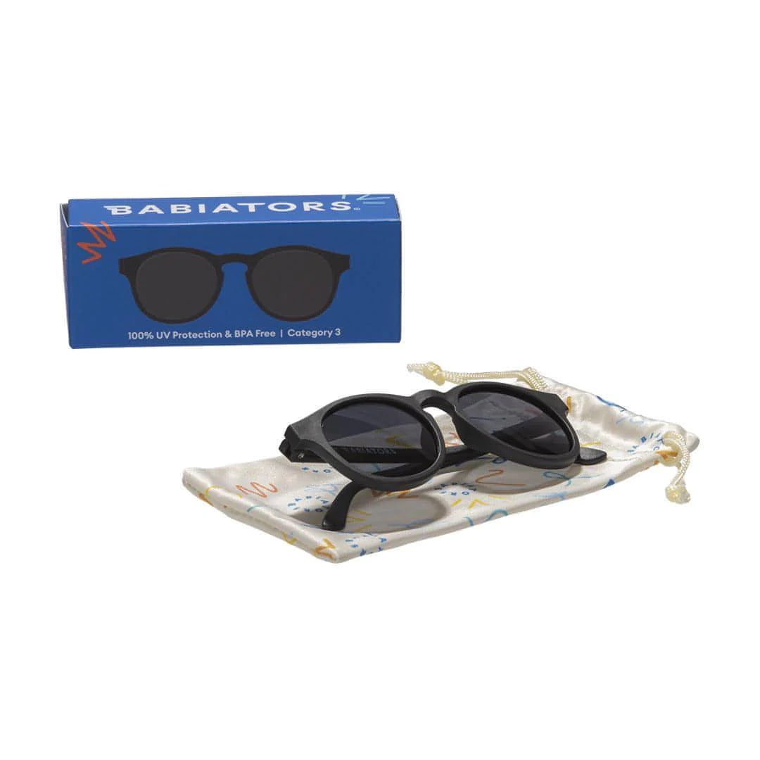 Babiators Original Keyhole Sunglasses | Jet Black - 0-2y (Junior)