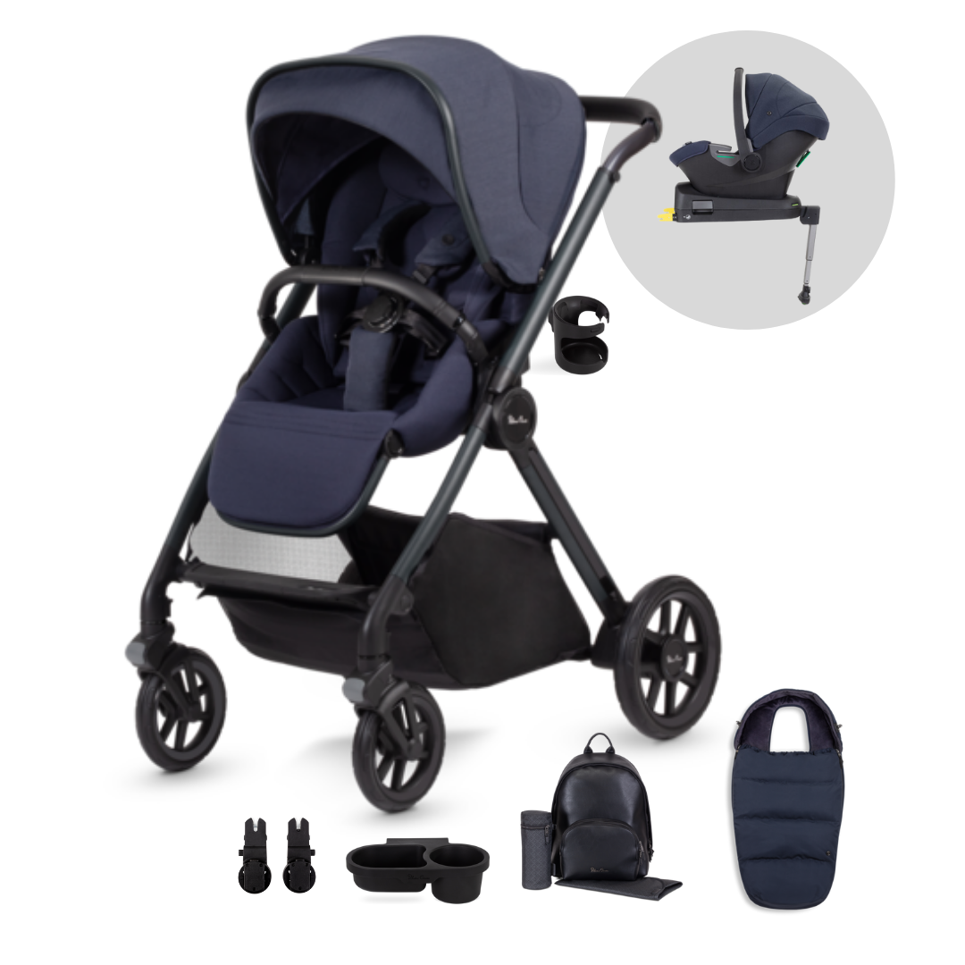 Silver Cross Reef Pushchair Dream i-Size Ultimate Bundle - Neptune Blue