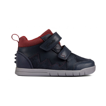 Clarks Rex Park Toddler Shoes | Navy Leather