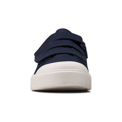 Clarks City Bright Kids Shoes | Navy Canvas