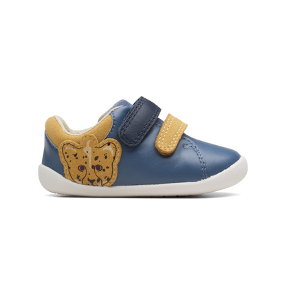 Clarks Roamer Race Toddler Shoes | Denim Blue 