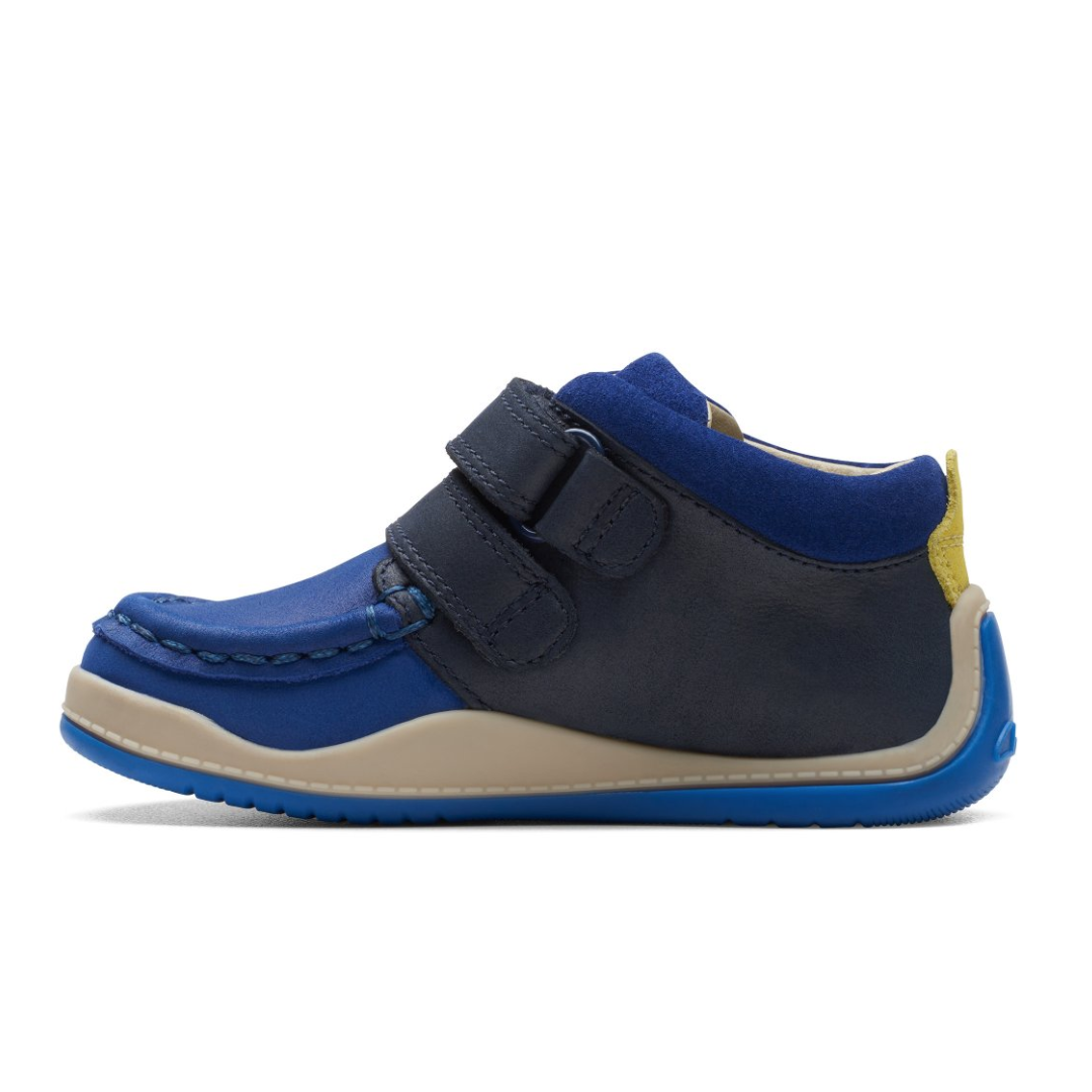 Clarks Noodle Play Toddler Shoes | Navy Combi