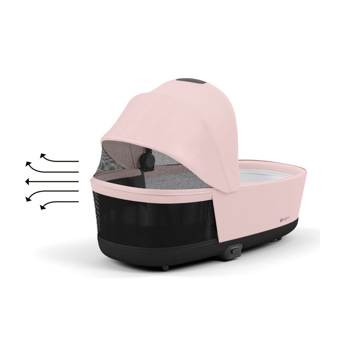 Cybex Priam Lux Carrycot (2023) | Peach Pink