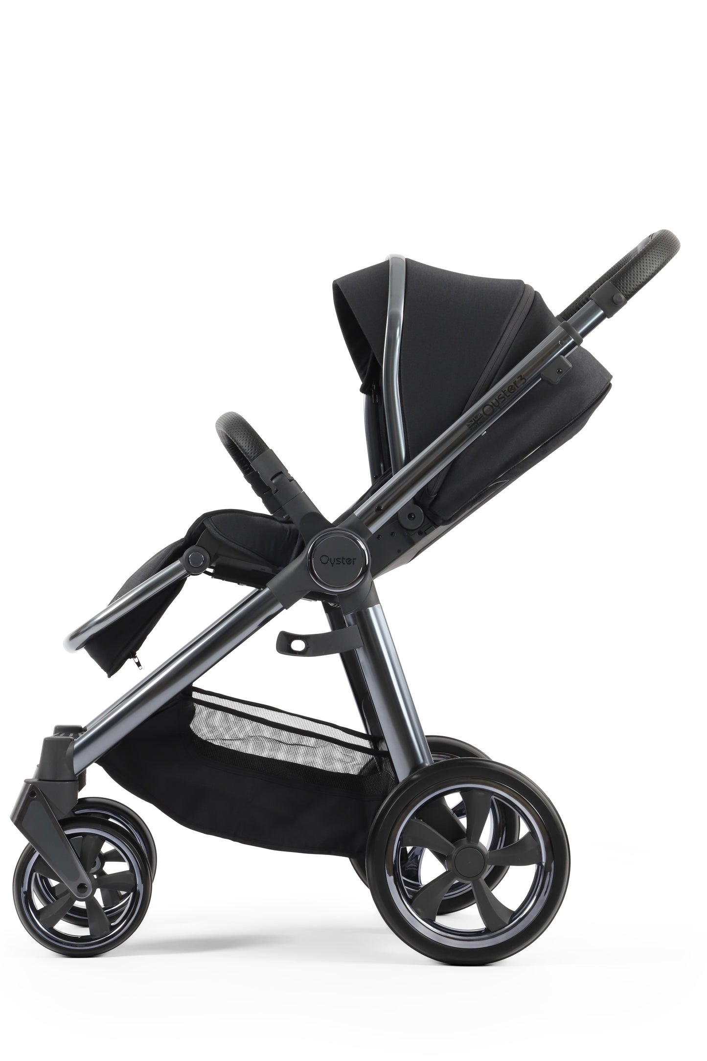 Oyster 3 Ultimate 12 Piece Maxi Cosi Pebble Pro 360 Travel System | Carbonite (Gun Metal Chassis)