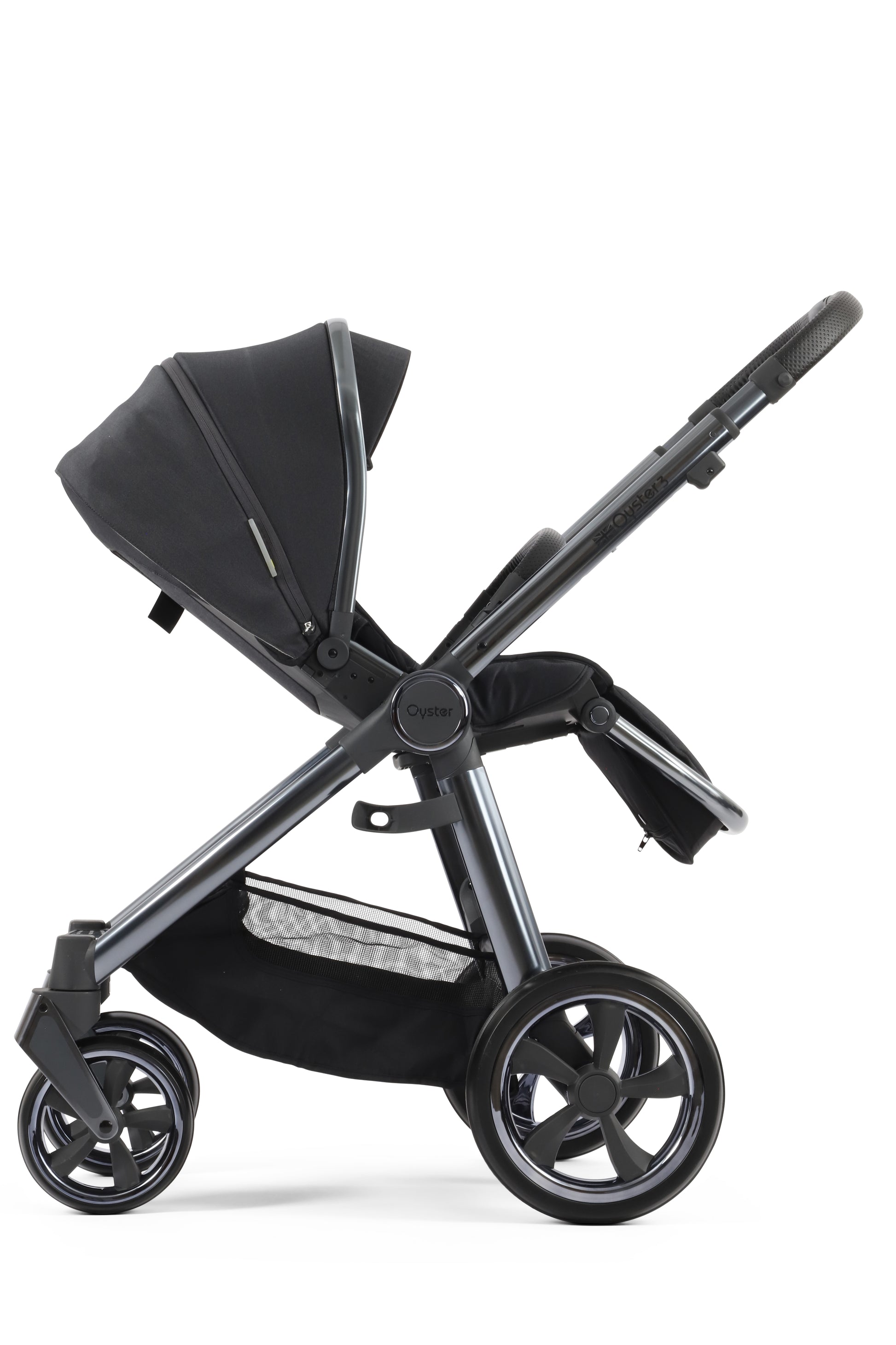 Oyster 3 Ultimate 12 Piece Maxi Cosi Pebble Pro 360 Travel System | Carbonite (Gun Metal Chassis)