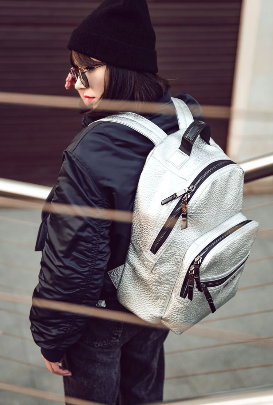 And marl hotsell silver backpack