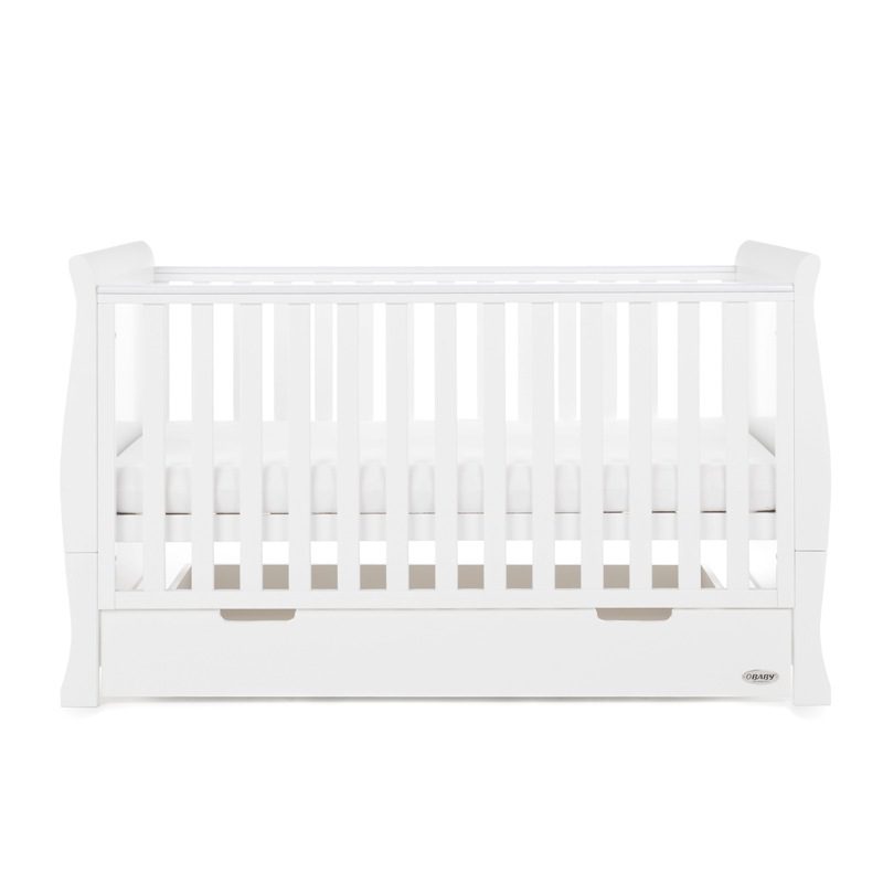 Obaby Stamford Classic Cot Bed & Cot Top Changer- White