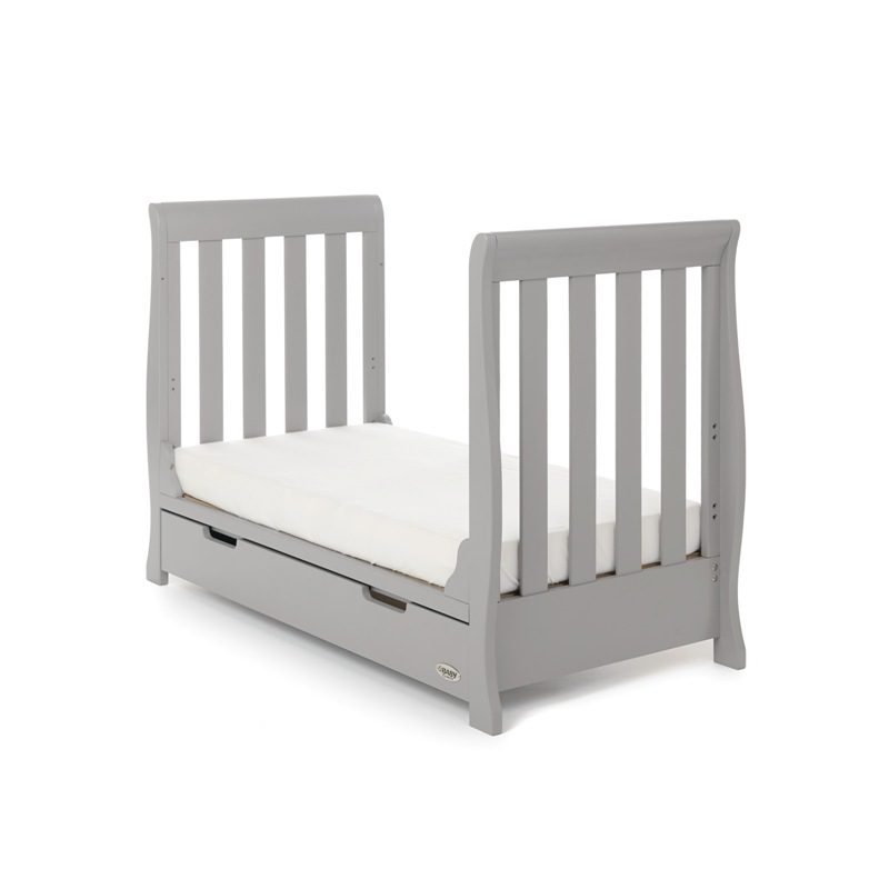 Obaby Stamford Mini Cot Bed - Warm Grey