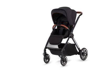 Silver Cross Reef Pushchair, First Bed Carrycot & Cybex Cloud T Travel Bundle - Orbit Black